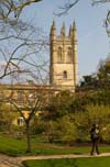 Photograph   Magdalen College Oxford from the Botanical Gardens
