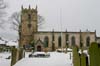 Photograph     peak district castleton church  winter 